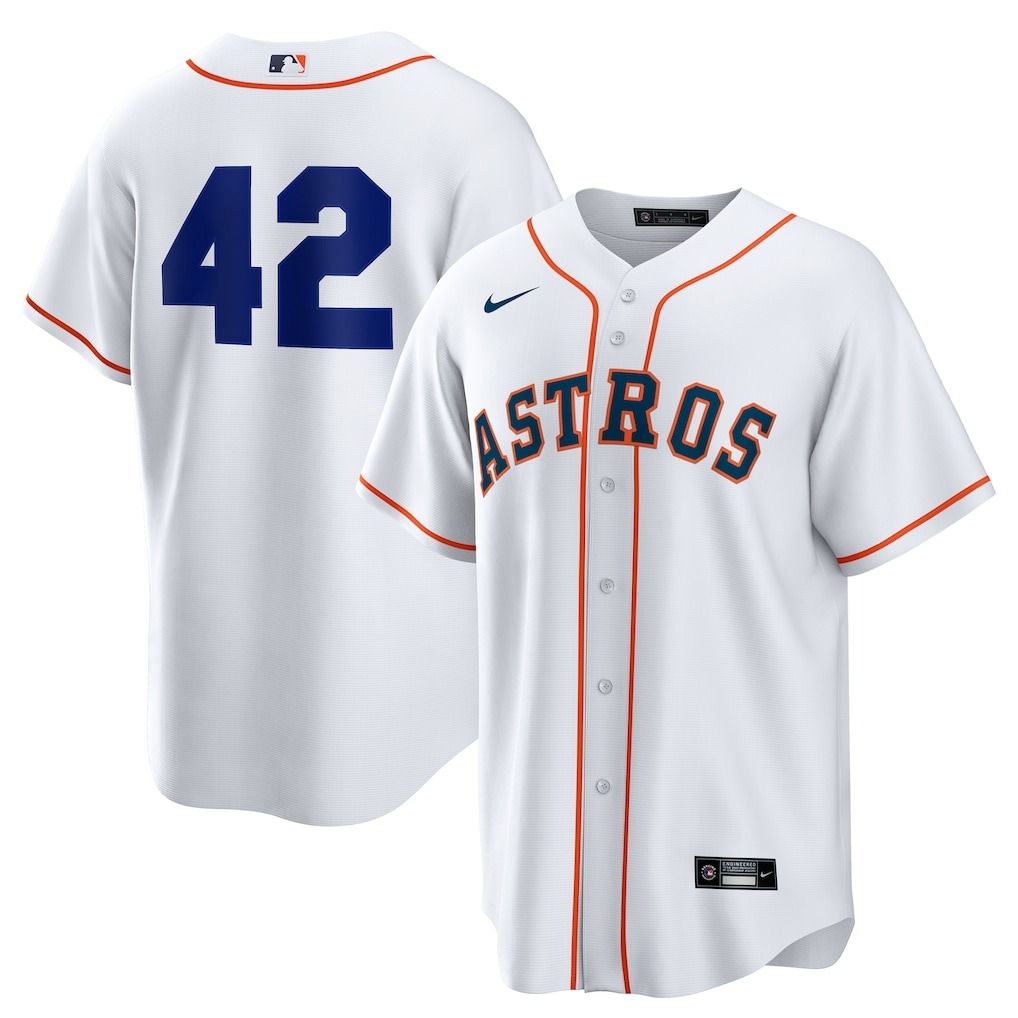 Houston Astros Nike Home 2025 Jackie Robinson Day Replica Jersey - White-1