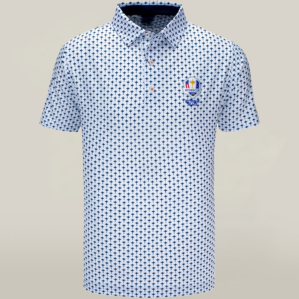2025 Ryder Cup Golf Merch Polo Shirt Bethpage Black Cool Ryder Cup Tournament Merchandise-1