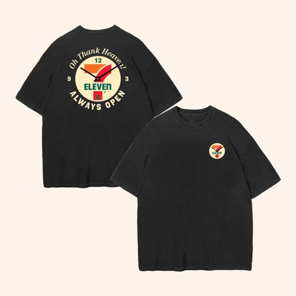 7 Collection Merch Always Open Clock T-Shirt Birthday Gift For Husband-1