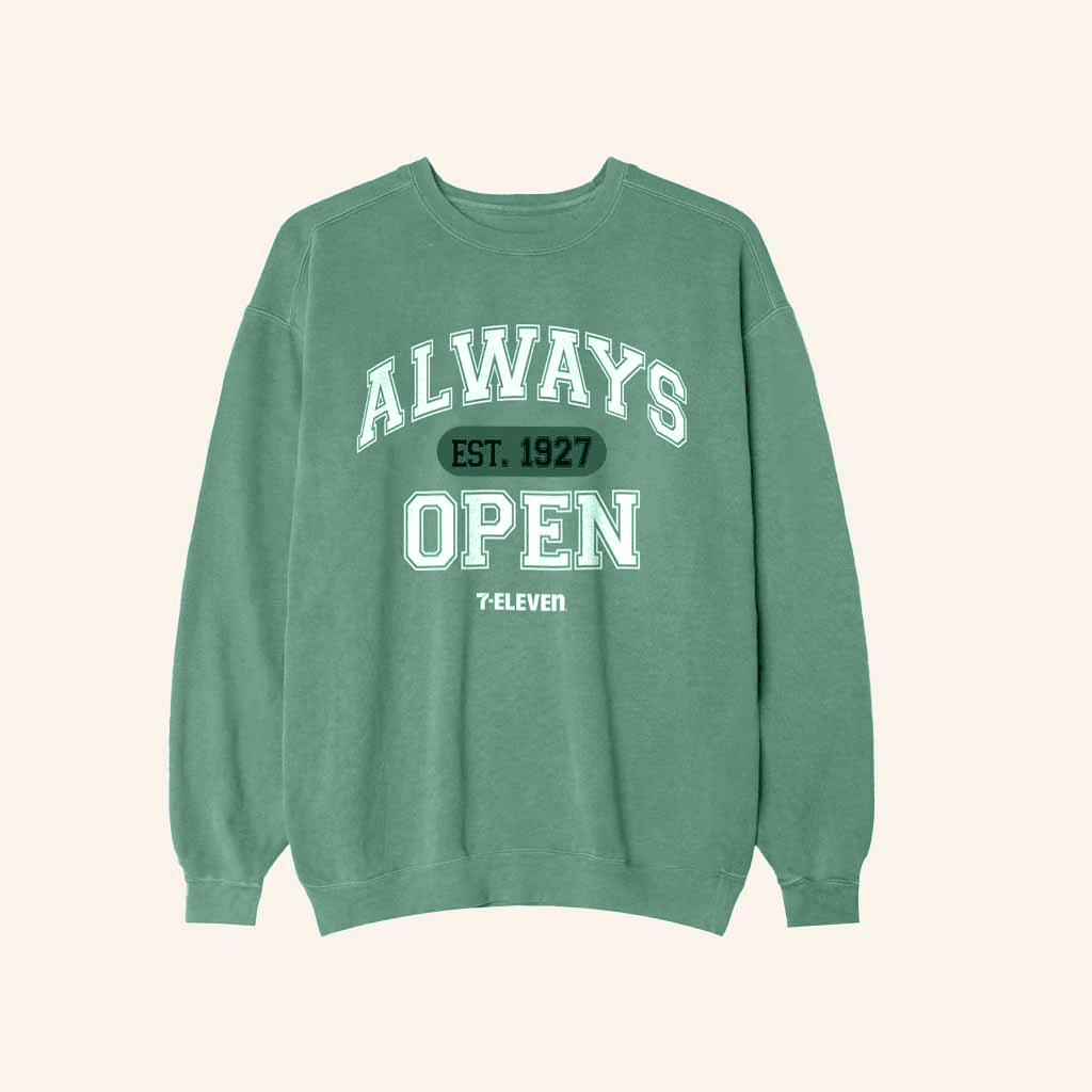 7 Collection Merch Always Open Gym Crewneck Sweatshirt Birthday Gift For Husband-1