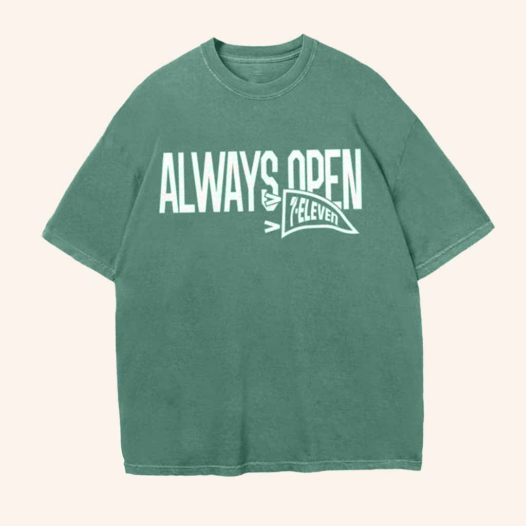 7 Collection Merch Always Open Pennant T-Shirt Birthday Gift For Friends-1 7 Collection Merch Always Open Pennant T-Shirt Birthday Gift For Friends-1