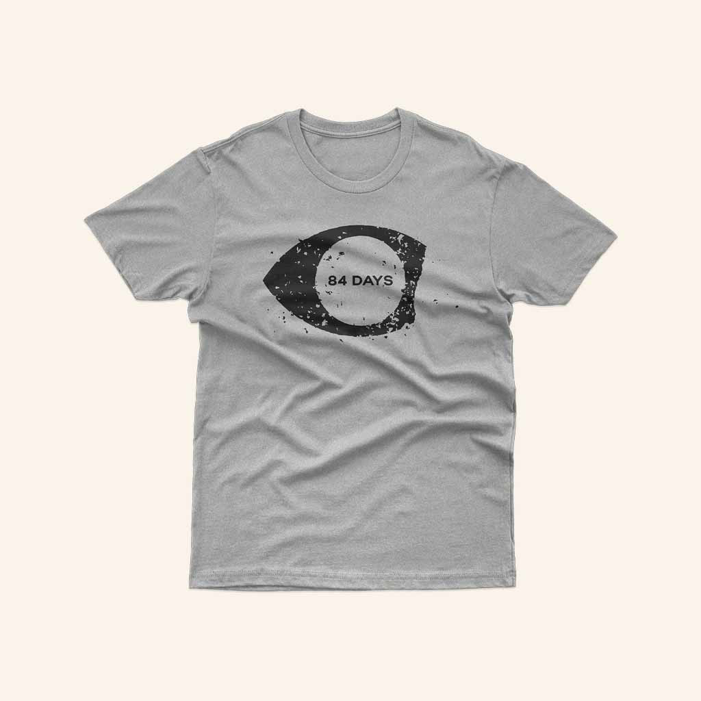 84 Days Merch Eyeball Logo Athletic Grey T-Shirt Birthday Gift For Friends-1 84 Days Merch Eyeball Logo Athletic Grey T-Shirt Birthday Gift For Friends-1
