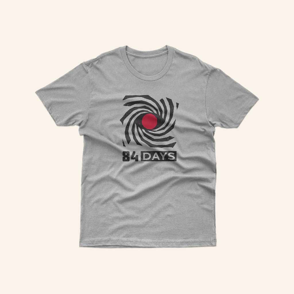 84 Days Merch Hypnotic Eyeball Athletic Grey T-Shirt Gift Ideas For Husband-1