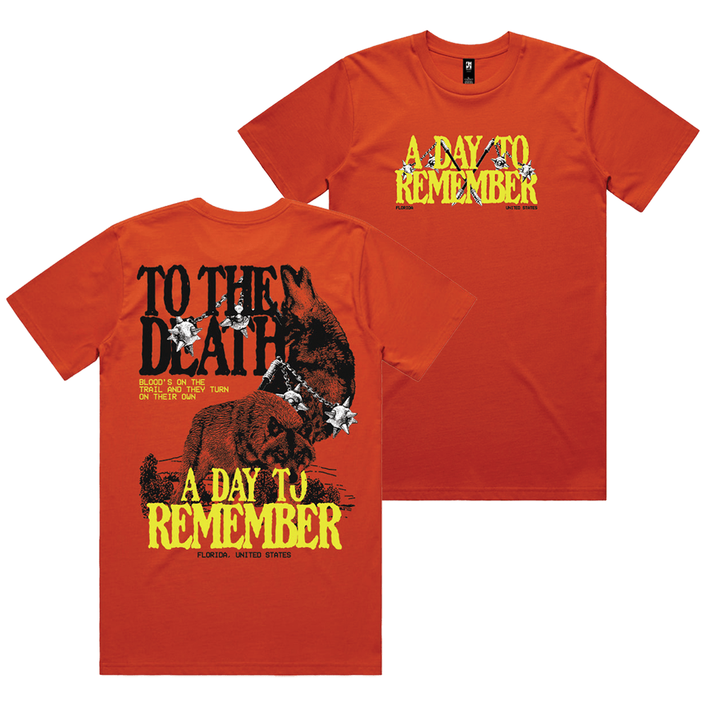 A Day To Remember Merch To The Death Wolf T-Shirt ADTR Merch Fathers Day Gifts-1