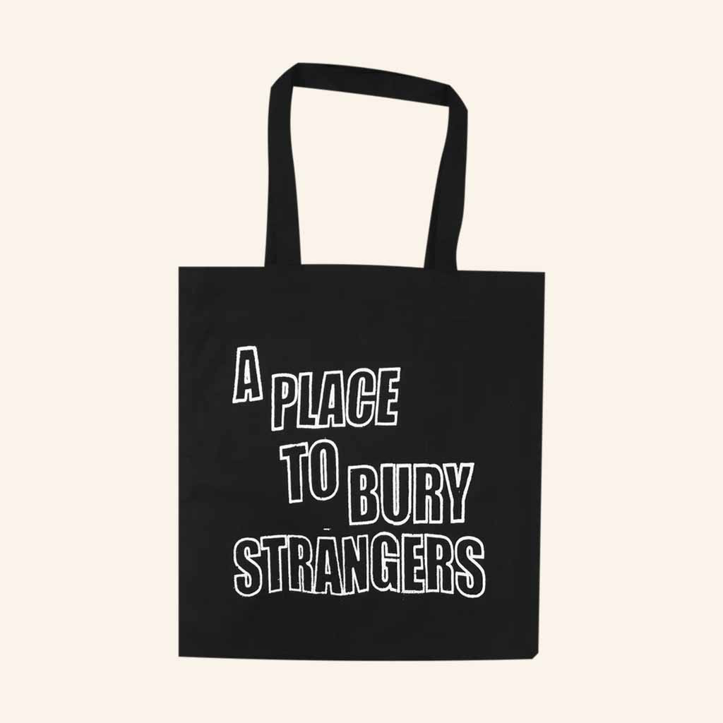A Place To Bury Strangers Merch Classic Logo Black Tote Bag Gifts For Rock Fans-1