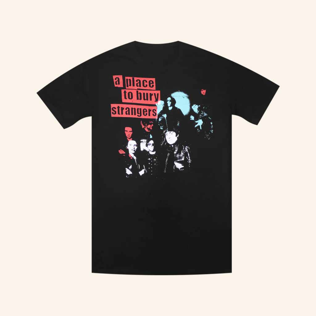 A Place To Bury Strangers Merch Spotlights Black T-Shirt Gifts For Rock Lovers-1