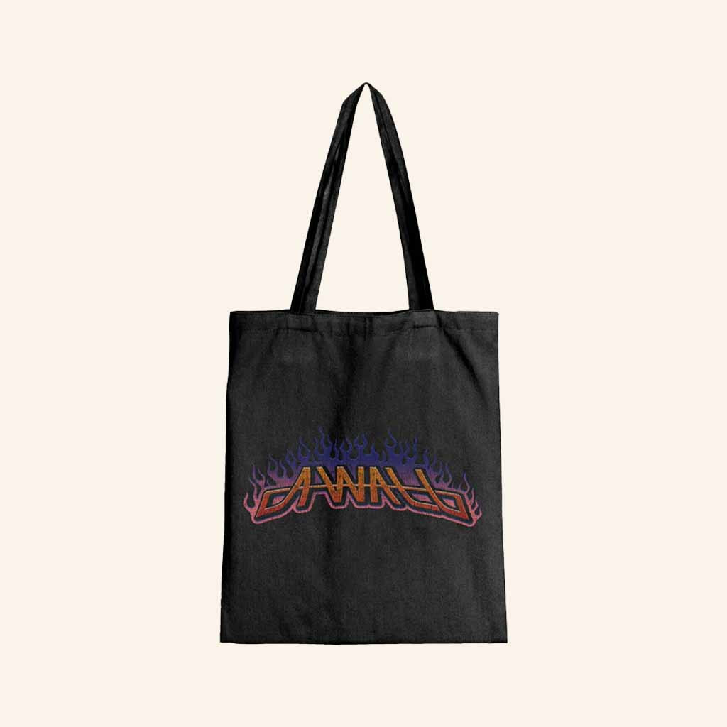 A-Wall Merch Heat Wave Black Tote Bag Best Gifts For Friends-1