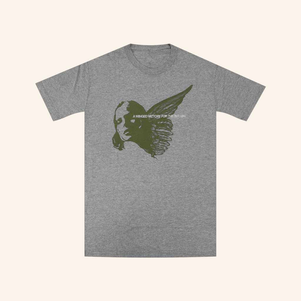 A Winged Victory For The Sullen Merch Angel Grey Triblend T-Shirt Gifts For Him-1 A Winged Victory For The Sullen Merch Angel Grey Triblend T-Shirt Gifts For Him-1