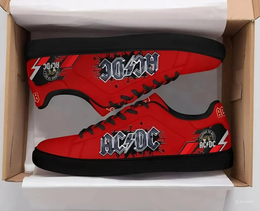 AC'DC Low Top Shoes Tour Concert Merchandise Shoes Unique Gifts For AC'DC Fans-1 AC'DC Low Top Shoes Tour Concert Merchandise Shoes Unique Gifts For AC'DC Fans-1