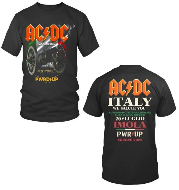 AC'DC Power PWR Up Italy Europe Tour 2025 T-Shirt ACDC Concert Merch Gifts For Fans-1 AC'DC Power PWR Up Italy Europe Tour 2025 T-Shirt ACDC Concert Merch Gifts For Fans-1