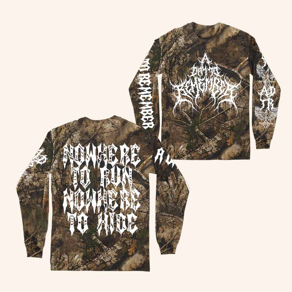 ADTR Merch Nowhere To Run Nowhere To Hide Long Sleeve Shirt Xmas Gift Ideas For Men-1