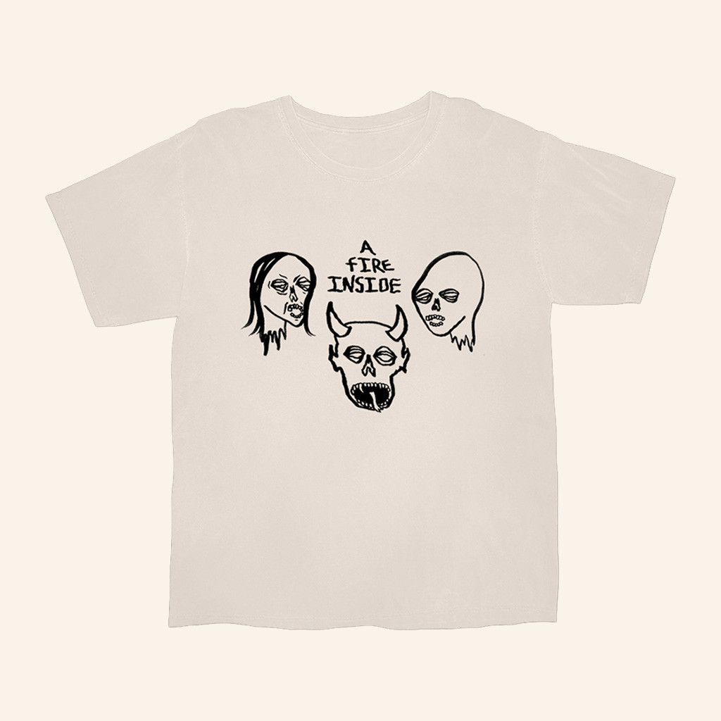 AFI Merch A Fire Inside Faces T-Shirt Gift Ideas For Rock Music Lovers-1