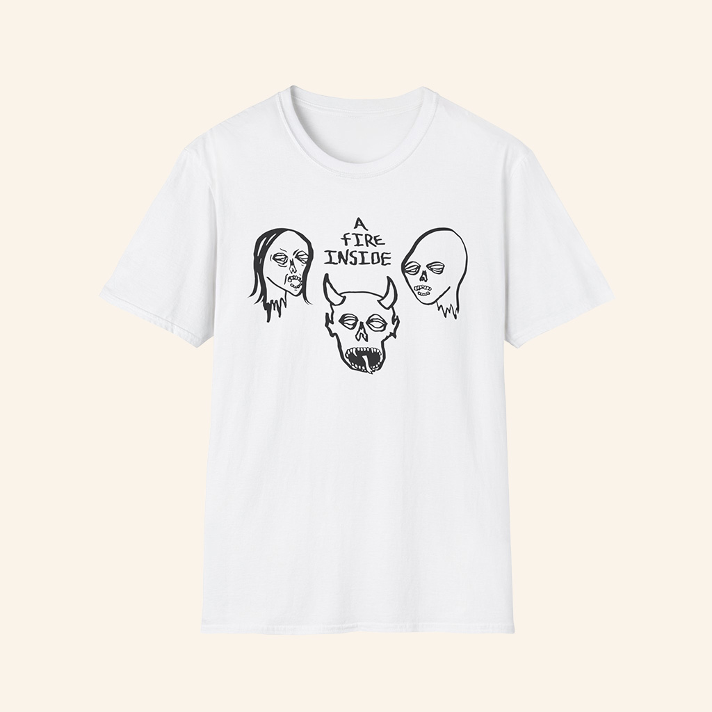 AFI Merch A Fire Inside Faces White T-Shirt Gifts For Rock Music Fans-1 AFI Merch A Fire Inside Faces White T-Shirt Gifts For Rock Music Fans-1