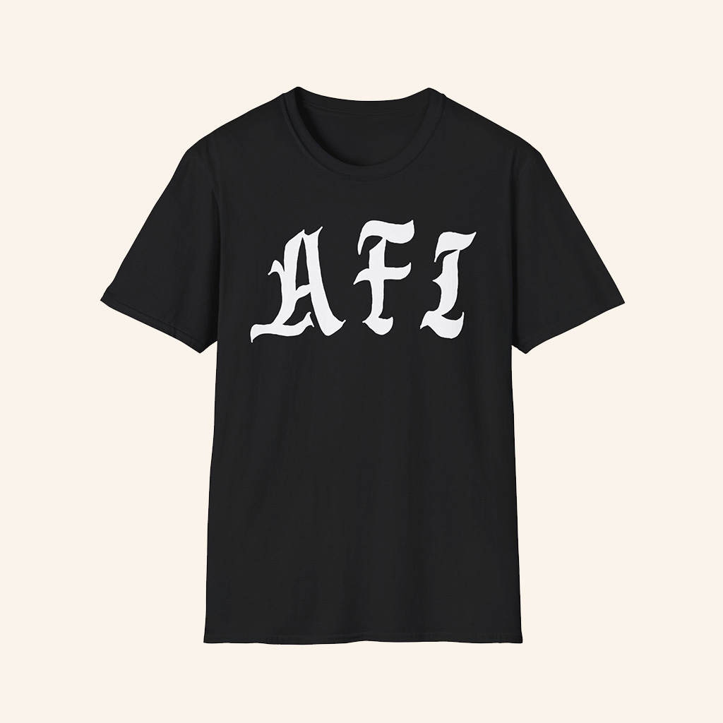 AFI Merch AFI Logo Black T-Shirt Gift Ideas For Rock Music Lovers-1