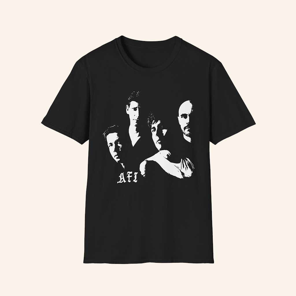 AFI Merch AFI Tour Black T-Shirt Gift Ideas For Rock Music Lovers-1