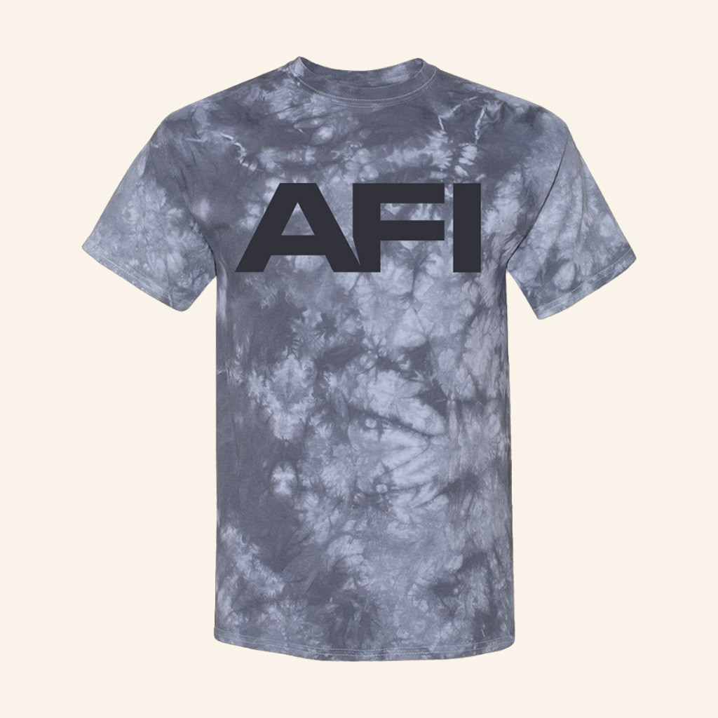 AFI Merch Black Logo Tie Tye Shirt Gifts For Rock Music Lovers-1