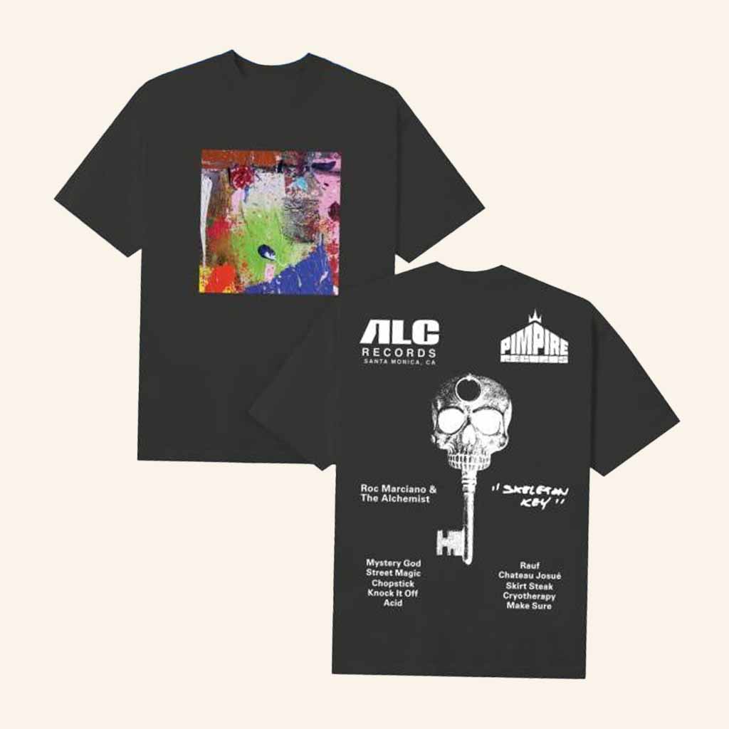 ALC Records Merch  The Skeleton Key Black T-Shirt Husband Christmas Gift Ideas-1