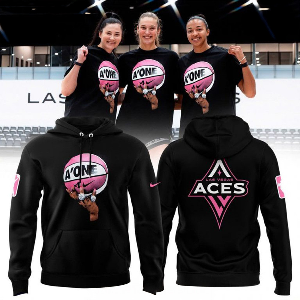 A'ONE Las Vegas Aces Championship Hoodie Las Vegas Aces Merch Best Mothers Day Gifts-1
