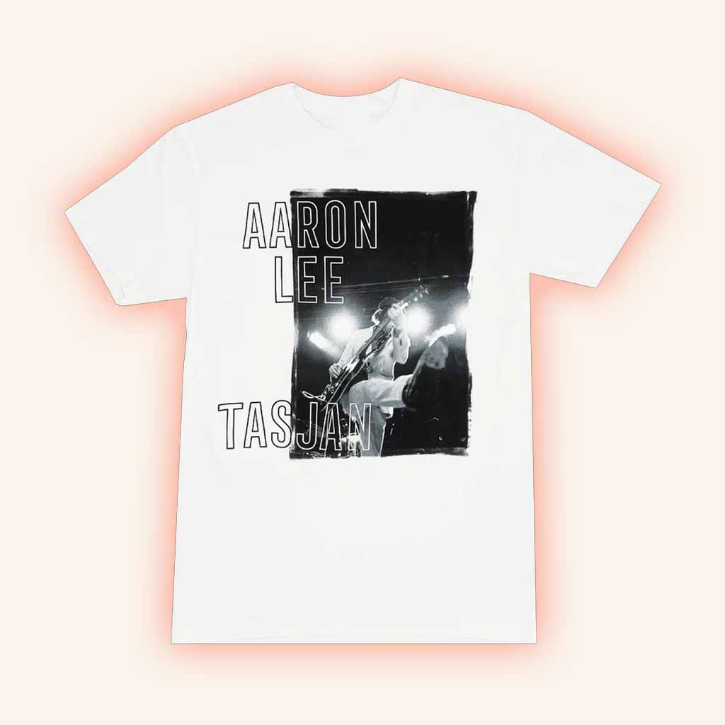 Aaron Lee Tasjan Merch ALT Live White T-Shirt Gift Ideas For Music Lovers-1