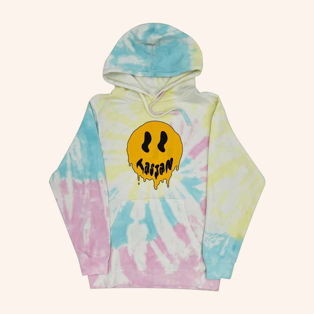 Aaron Lee Tasjan Merch Smiley Tie Dye Hoodie Gifts For Daughter-1 Aaron Lee Tasjan Merch Smiley Tie Dye Hoodie Gifts For Daughter-1
