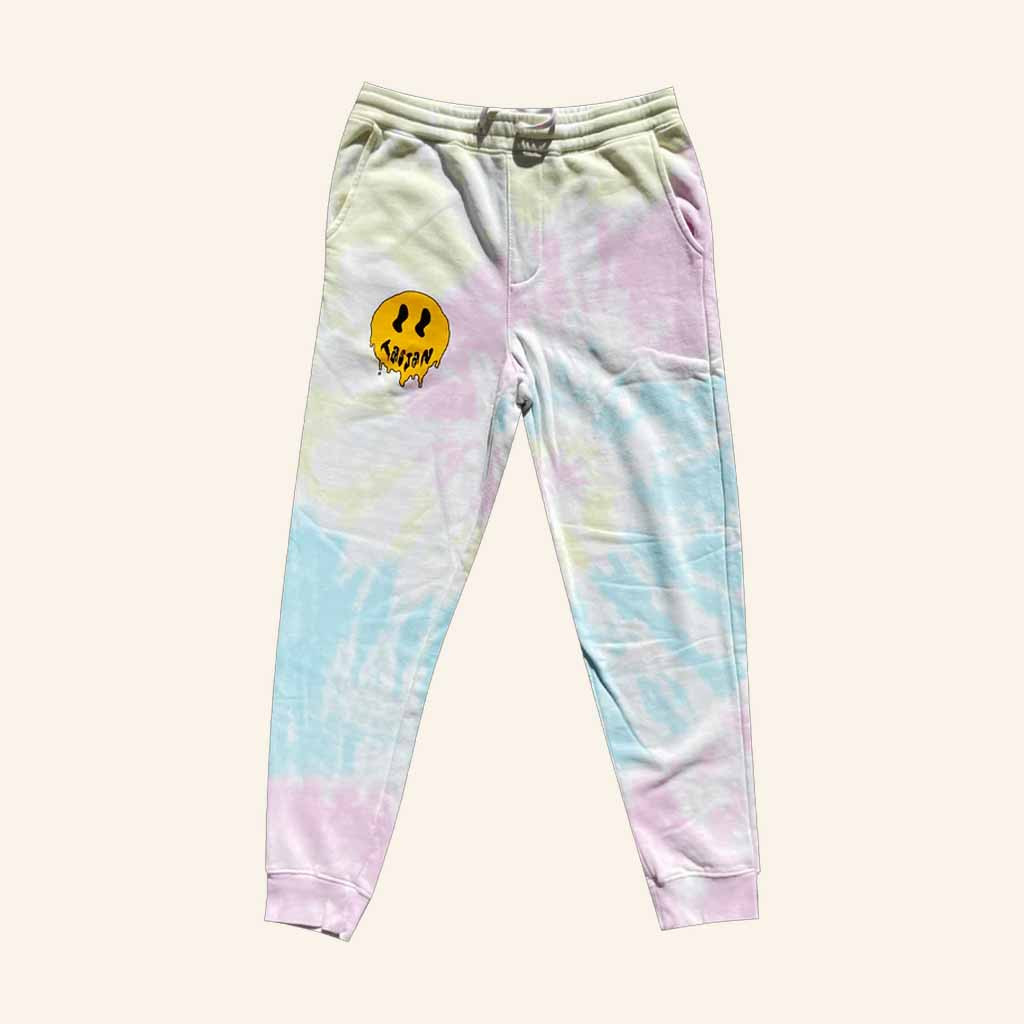 Aaron Lee Tasjan Merch Smiley Tie Dye Sweatpants Gifts For Daughter-1