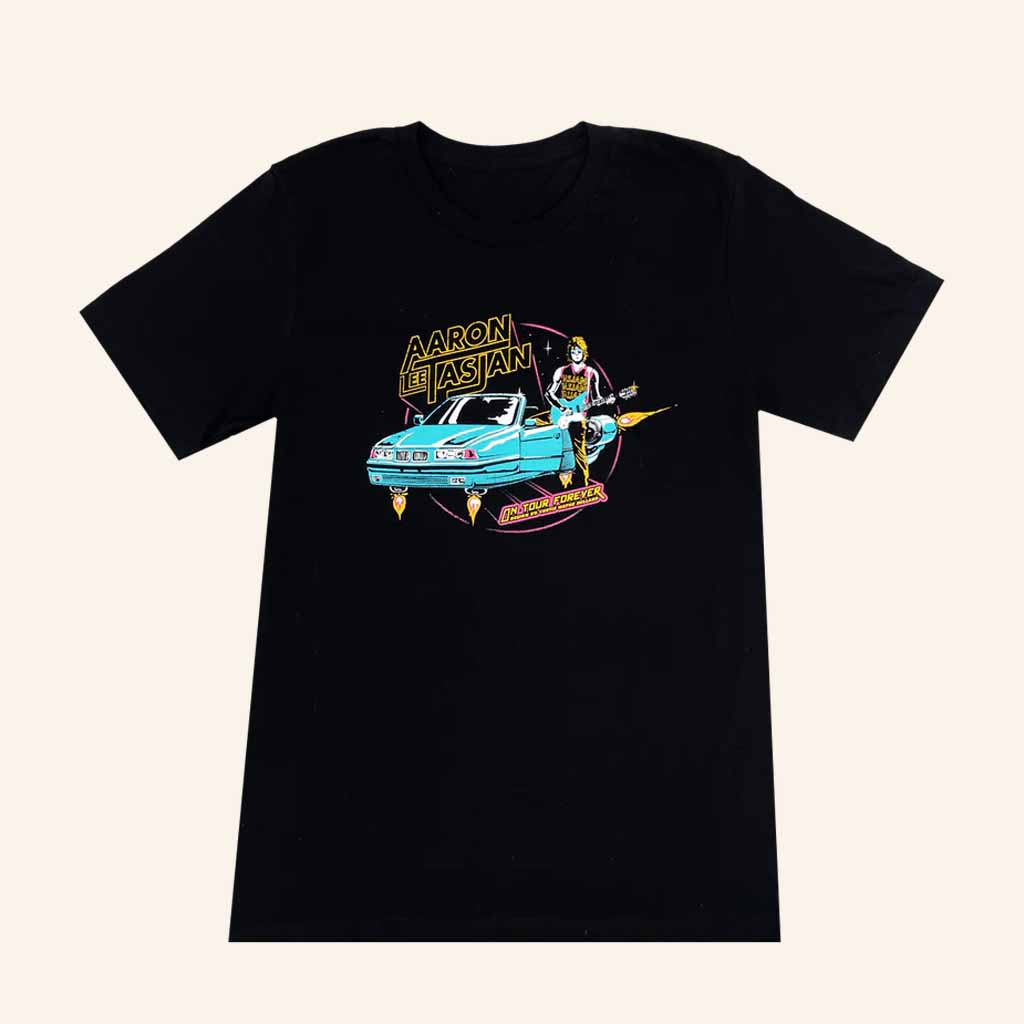 Aaron Lee Tasjan Merch Space Black T-Shirt Gifts For Music Fans-1