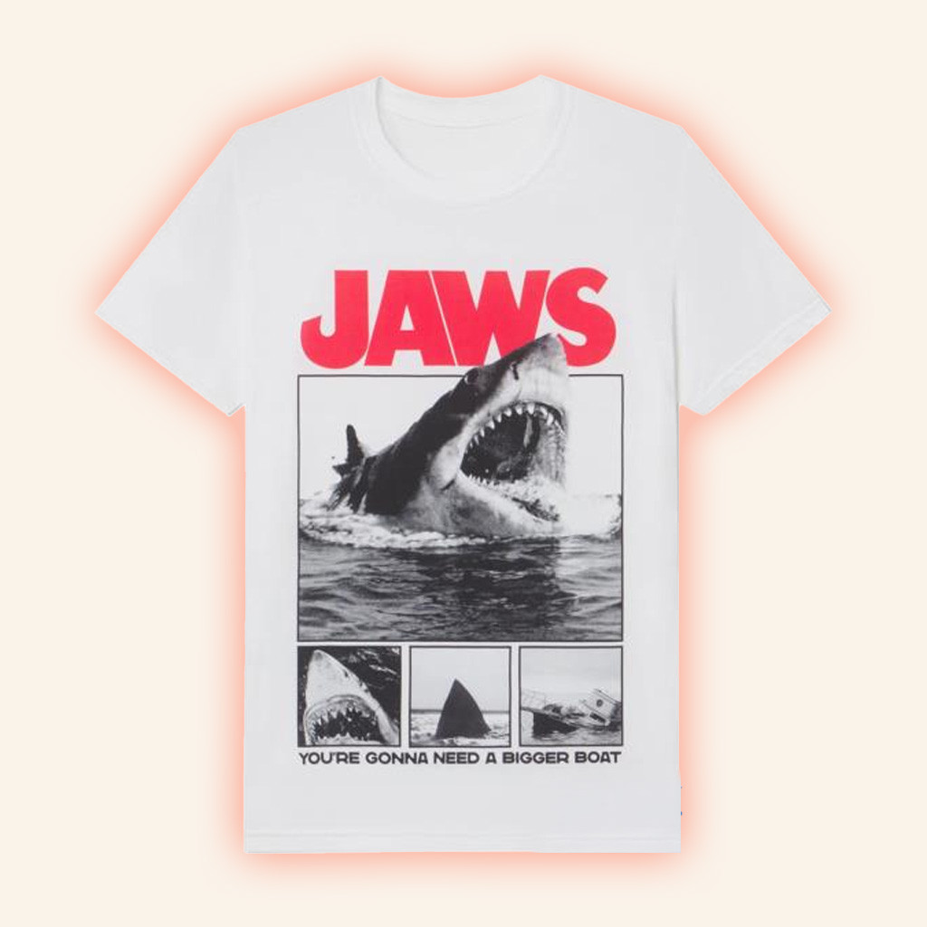 Academy Museum Merch Jaws Stills T-Shirt Gifts For Movie Lovers-1