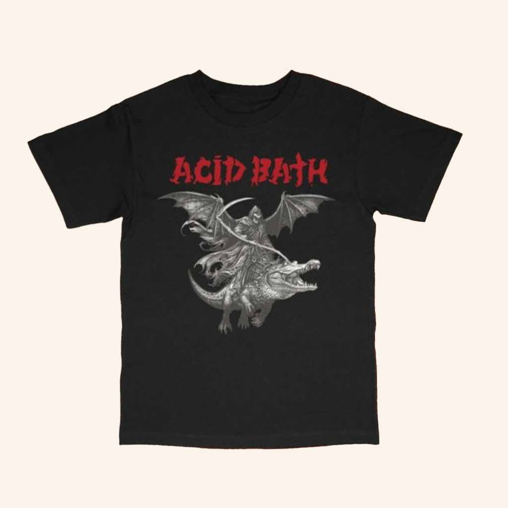 Acid Bath Merch Alligator Black T-Shirt Christmas Gift Ideas For Brother-1
