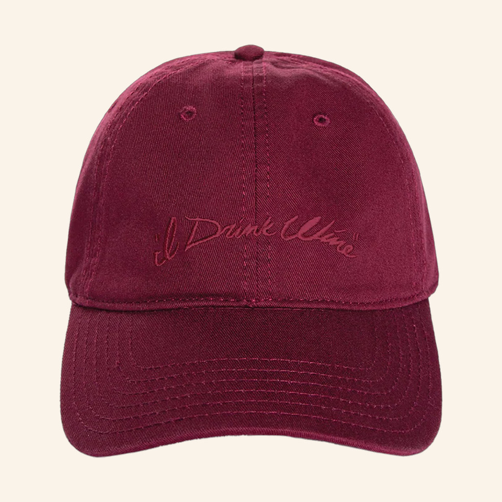 Adele Merch I Drink Wine Embroidered Hat Best Gifts For Music Lovers-1