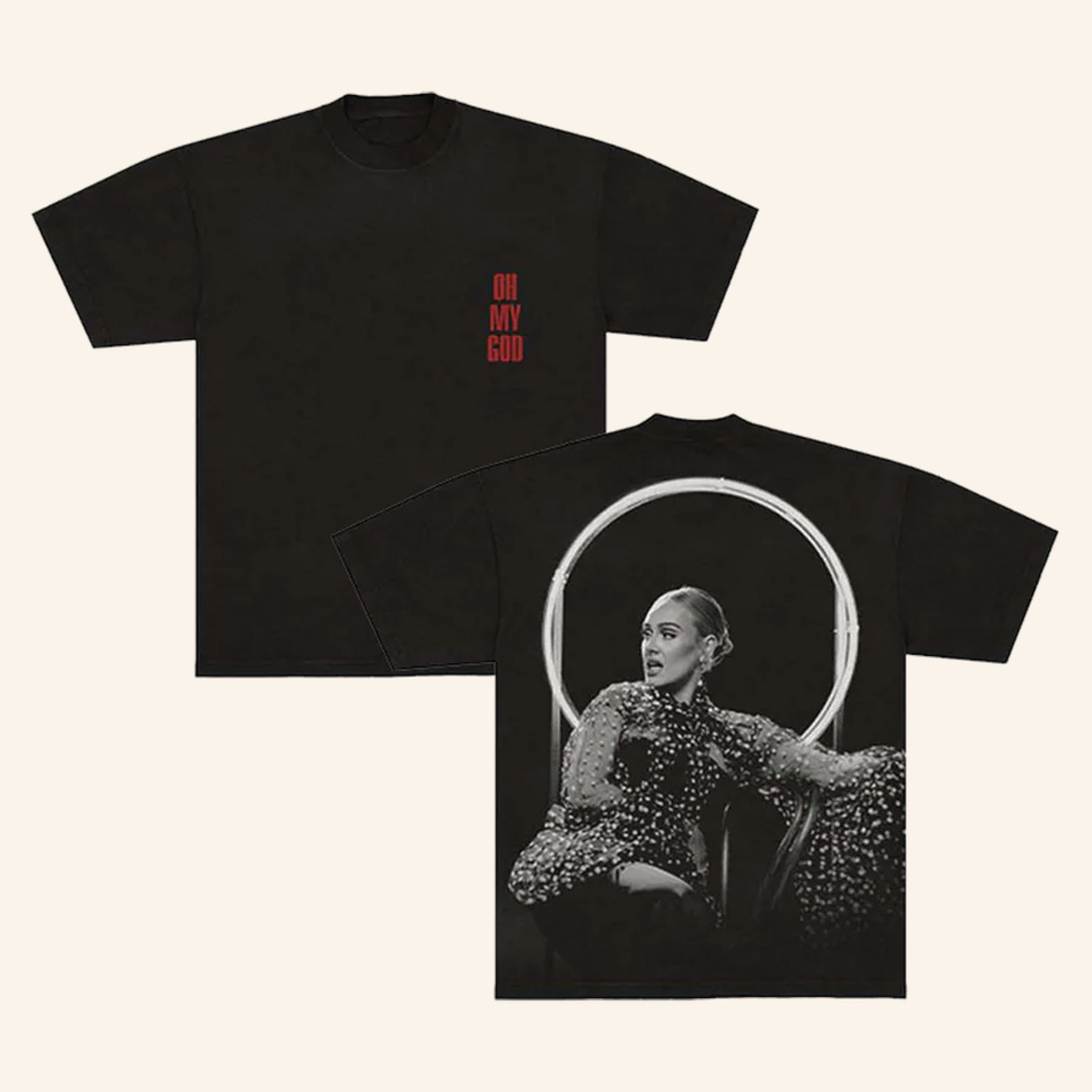 Adele Merch Oh My God Photo T-Shirt Birthday Gifts For Music Lovers-1 Adele Merch Oh My God Photo T-Shirt Birthday Gifts For Music Lovers-1