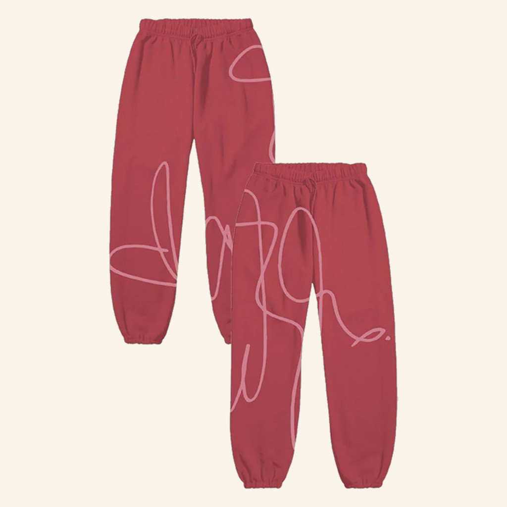 Adele Merch Red Signature Sweatpants Gift Ideas For Music Lovers-1 Adele Merch Red Signature Sweatpants Gift Ideas For Music Lovers-1
