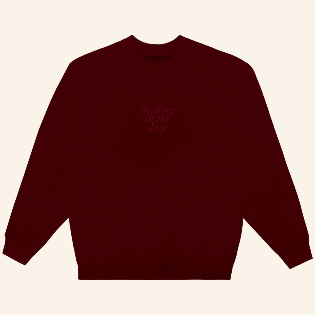 Adele Merch Rolling In The Deep Sweatshirt Cool Gifts For Music Lovers-1 Adele Merch Rolling In The Deep Sweatshirt Cool Gifts For Music Lovers-1