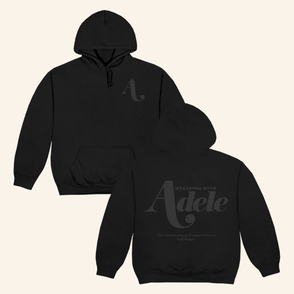 Adele Merch Weekends With Adele Black Hoodie Cool Gifts For Music Lovers-1