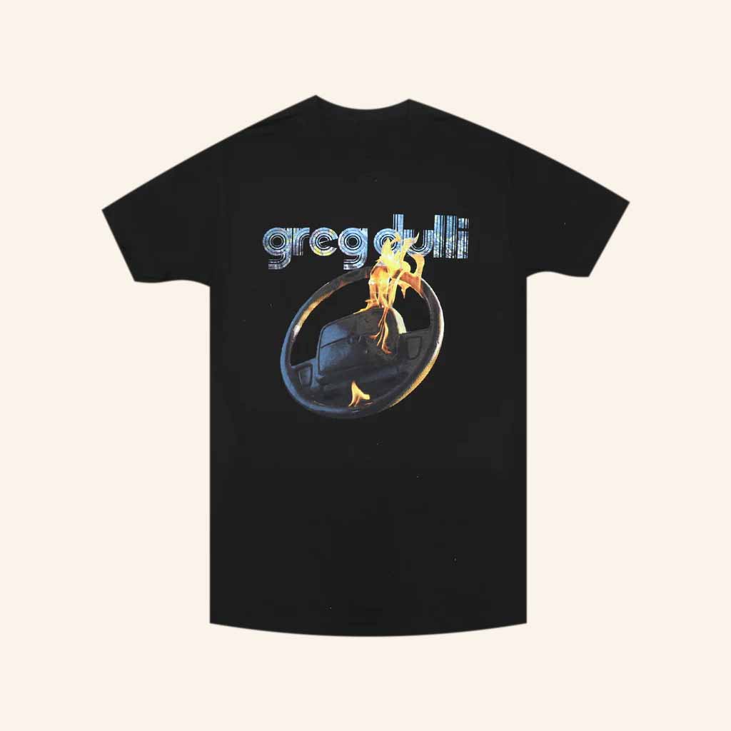 Afghan Whigs Merch Burning Wheel Black T-Shirt Best Gifts For Rock Lovers-1