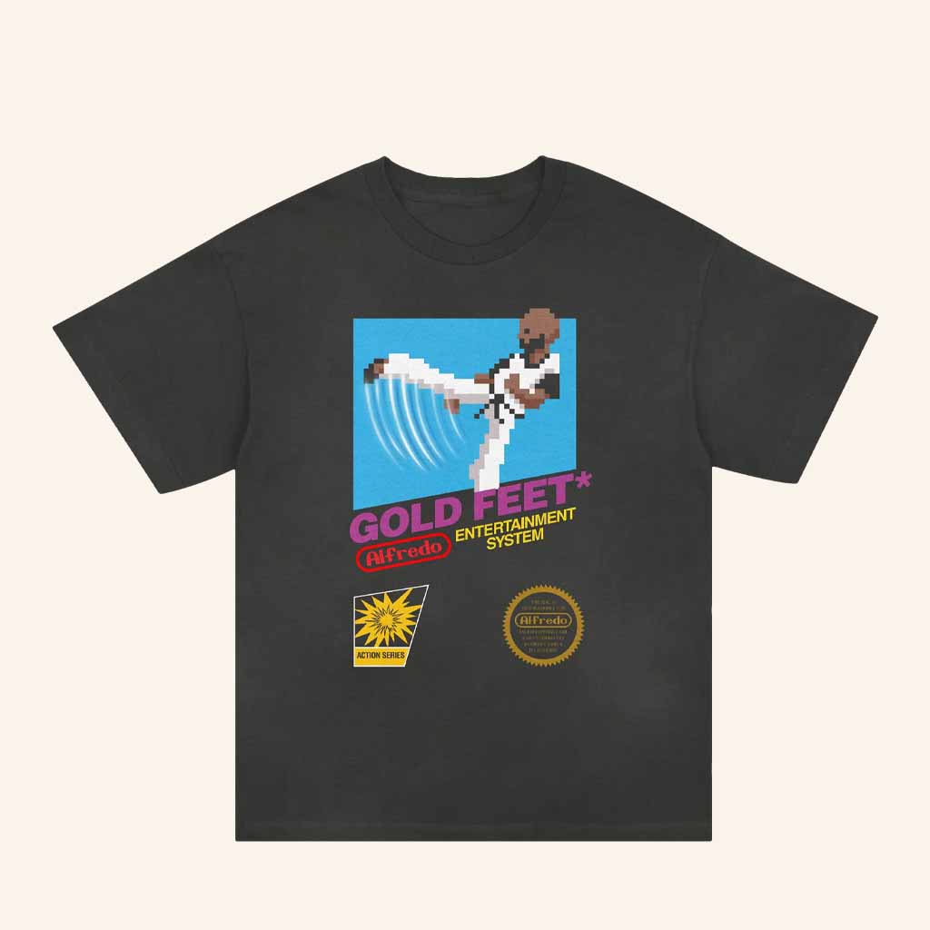 Alfredos Tokyo Merch Gold Feet T-Shirt Birthday Gift For Him-1