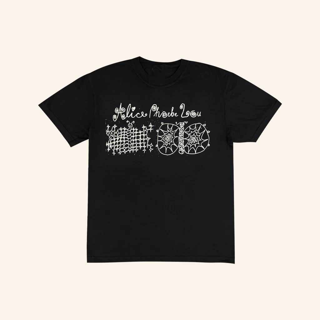 Alice Phoebe Lou Merch Butterfly Black T-Shirt Gift Ideas For Music Lovers-1