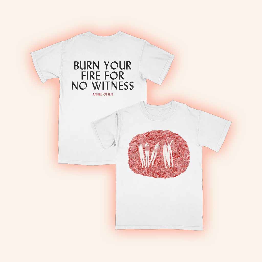 Angel Olsen Merch Burn Your Fire For No Witness White T-Shirt Gifts For Music Lovers-1