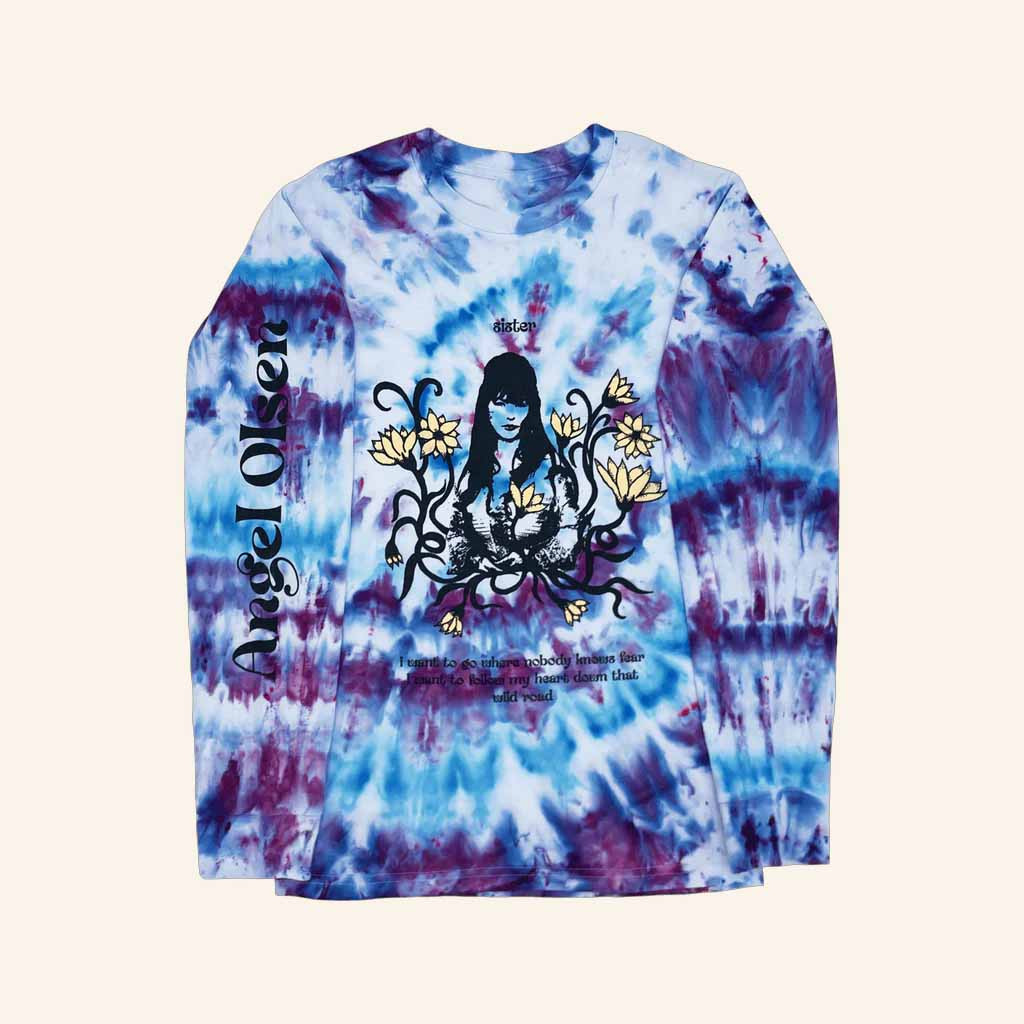 Angel Olsen Merch Sister 2023 Tie Dye Long Sleeve T-Shirt Gift Ideas For Music Lovers-1