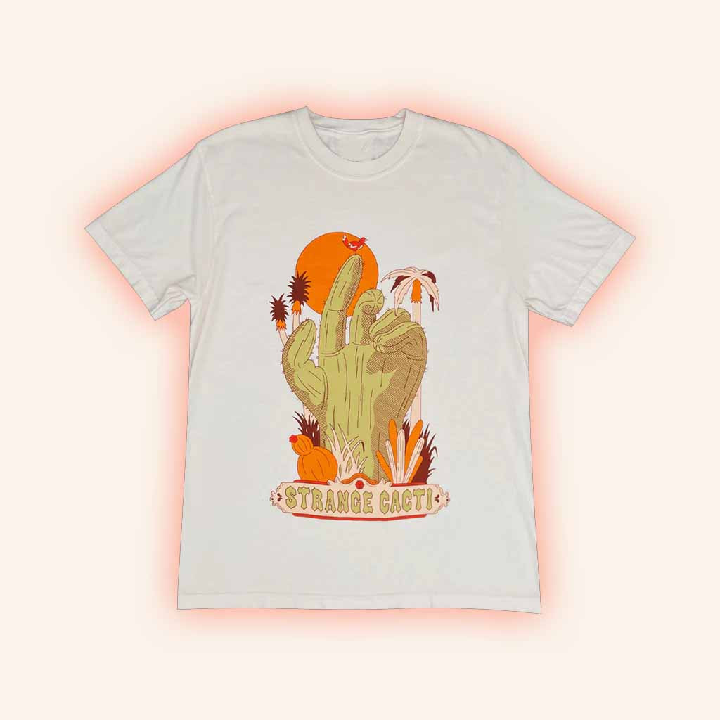 Angel Olsen Merch Strange Cacti T-Shirt Unique Gifts For Music Lovers-1