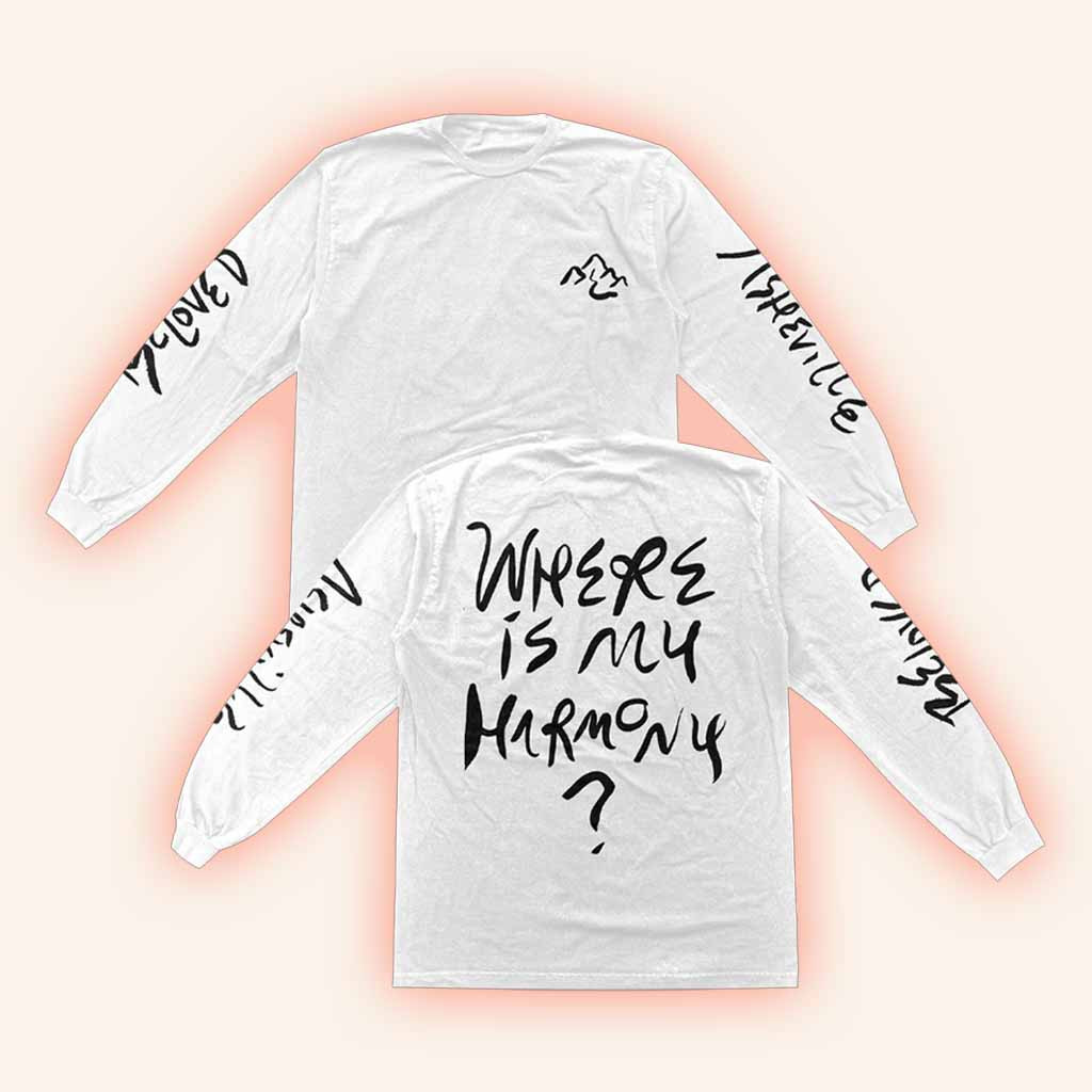 Angel Olsen Merch Where Is My Harmony Angel Olsen x Devendra Banhart Collab Long Sleeve Shirt-1