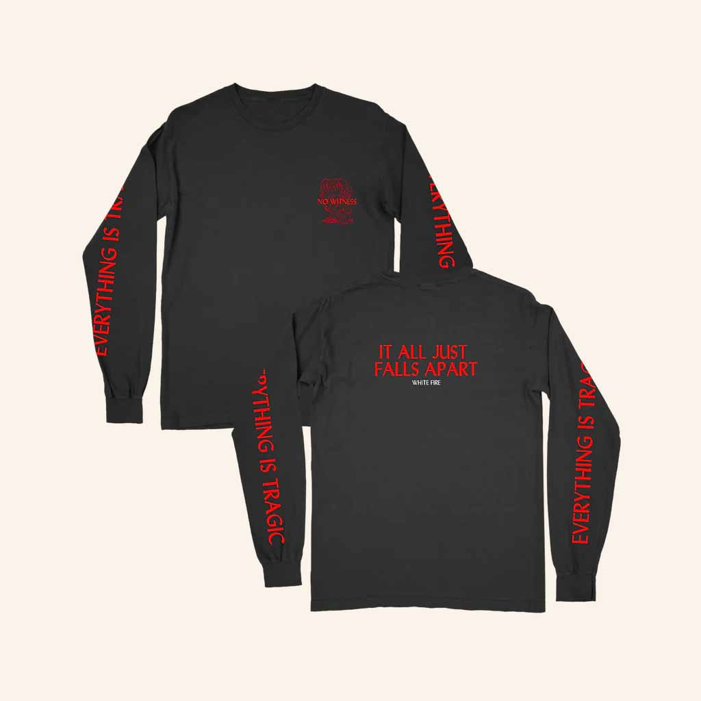 Angel Olsen Merch White Fire Black Long Sleeve Shirt Cool Gifts For Music Lovers-1