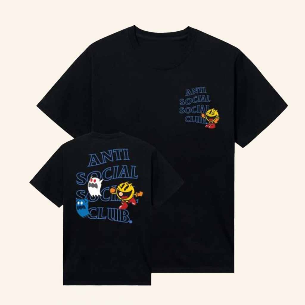 Anti Social Social Club Merch ASSC X Pac Man Run Run Shirts Top Christmas Gifts For Men-1 Anti Social Social Club Merch ASSC X Pac Man Run Run Shirts Top Christmas Gifts For Men-1