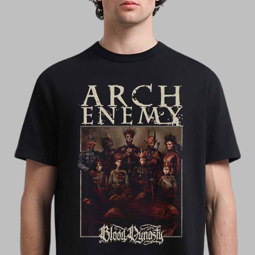 Arch Enemy Blood Dynasty Album Cover T-Shirt Music Related Gifts For Guys-1