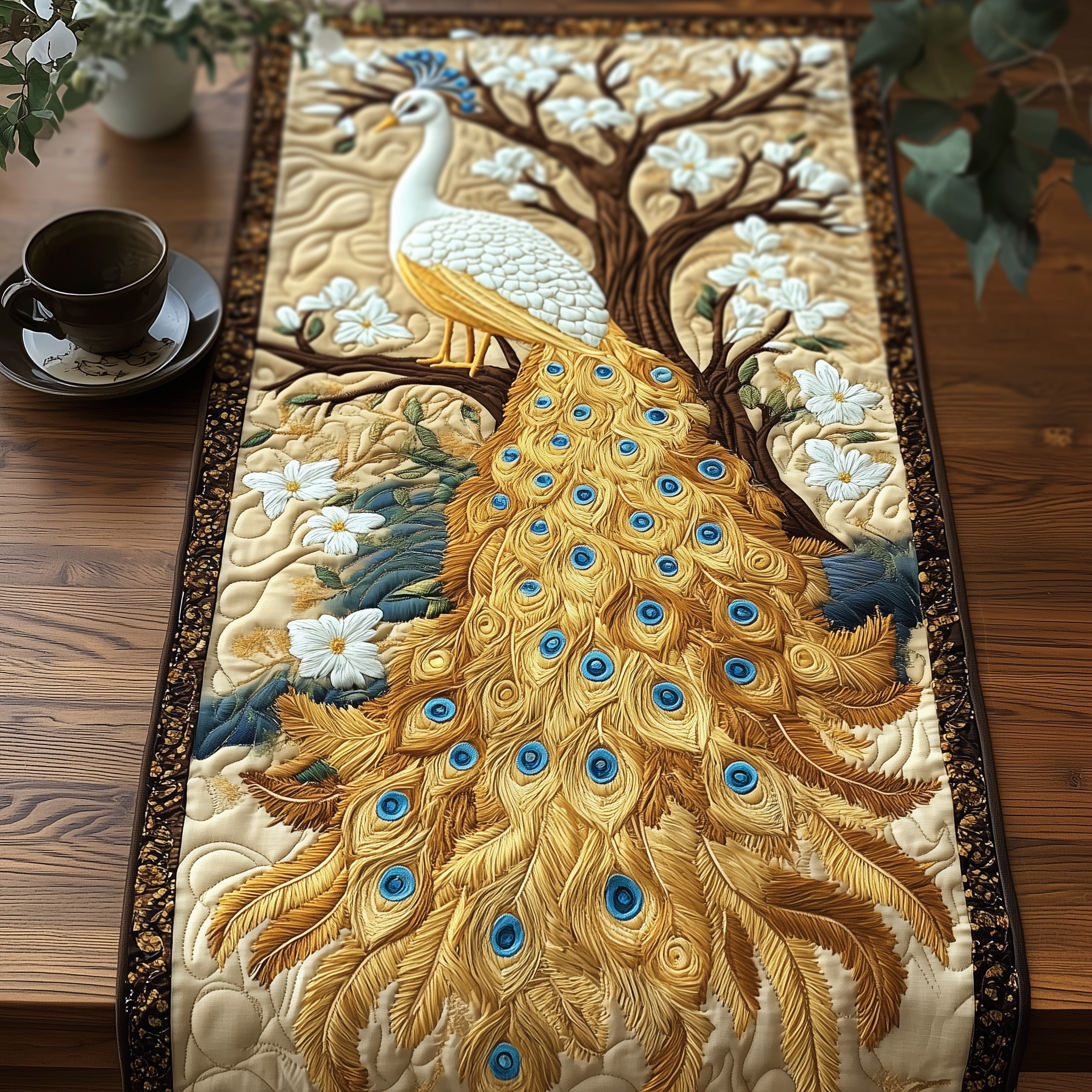 Aristocratic Charm Quilted Table Runner Best Valentine Day Gifts For Women-1 Aristocratic Charm Quilted Table Runner Best Valentine Day Gifts For Women-1