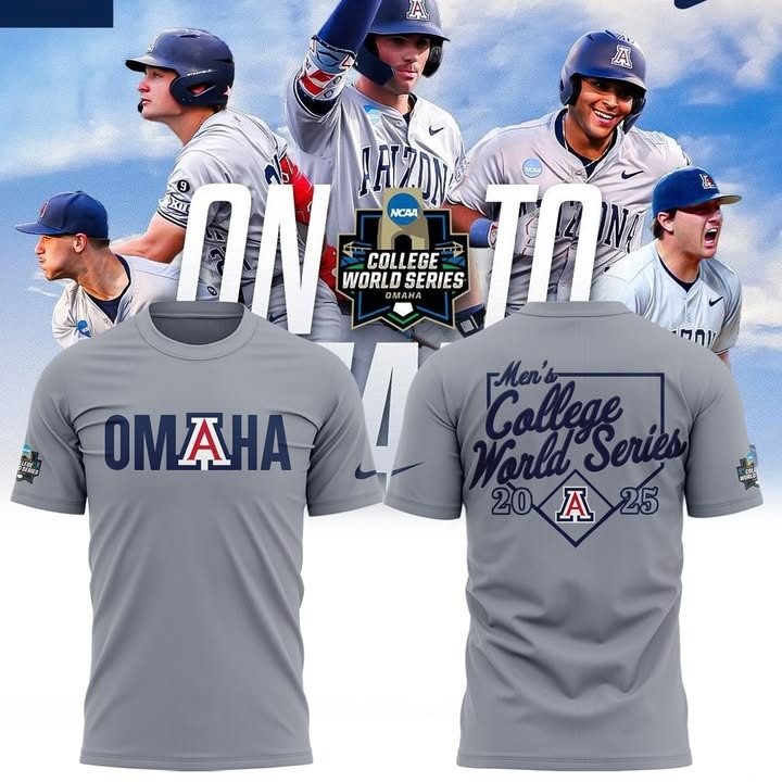 Arizona Baseball Ohma T-Shirt NCAA Men's College World Series 2025 Fan Gear Merch Gifts-1