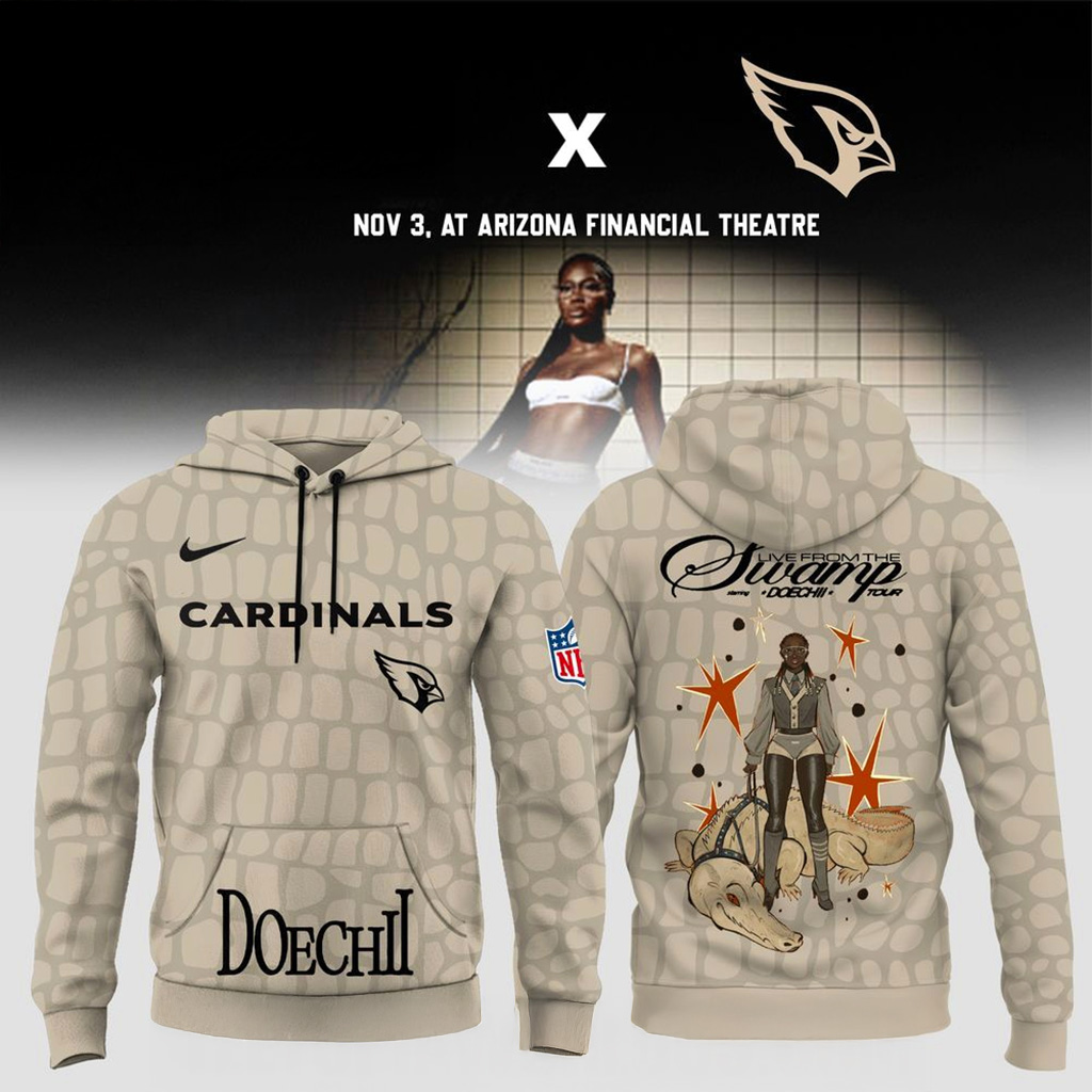 Arizona Cardinals X Doechii Live From The Swamp Tour 2025 Hoodie Arizona Cardinals Merch-1 Arizona Cardinals X Doechii Live From The Swamp Tour 2025 Hoodie Arizona Cardinals Merch-1
