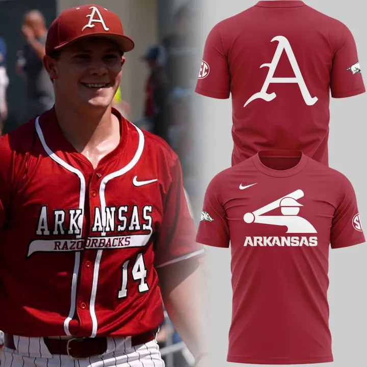 Arkansas Razorback Baseball The Omahogs 2025 Shirt Red Merch Apparel Fan Gifts For Him-1