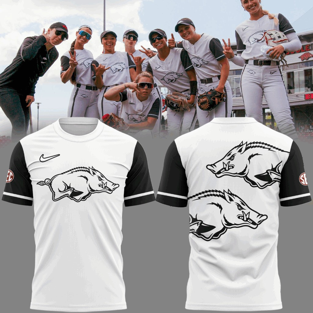 Arkansas Razorback Softball T-Shirt The Hogs 2025 Merch Clothing Gifts For Fans-1 Arkansas Razorback Softball T-Shirt The Hogs 2025 Merch Clothing Gifts For Fans-1