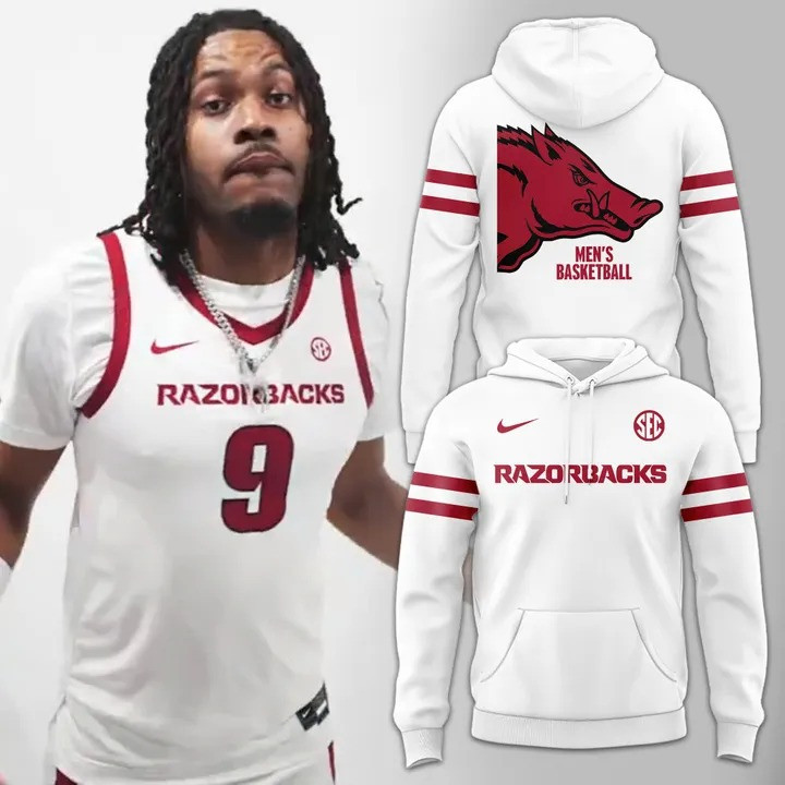 Arkansas Razorbacks Men's Basketball Hoodie The Hogs Merch Unique Razorback Gifts-1