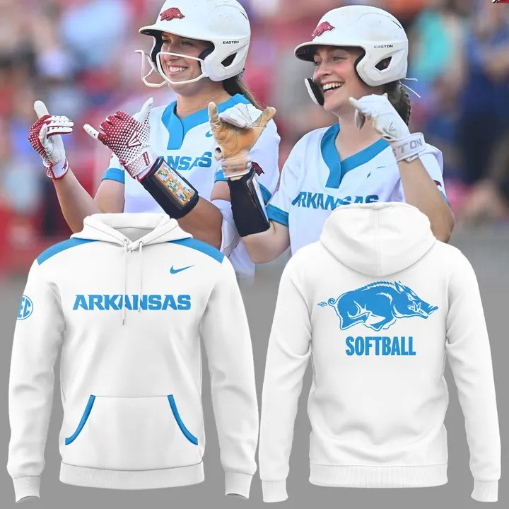 Arkansas Razorbacks Softball Hoodie New Uniform Clothing The Hogs Merch Gifts For Fans-1
